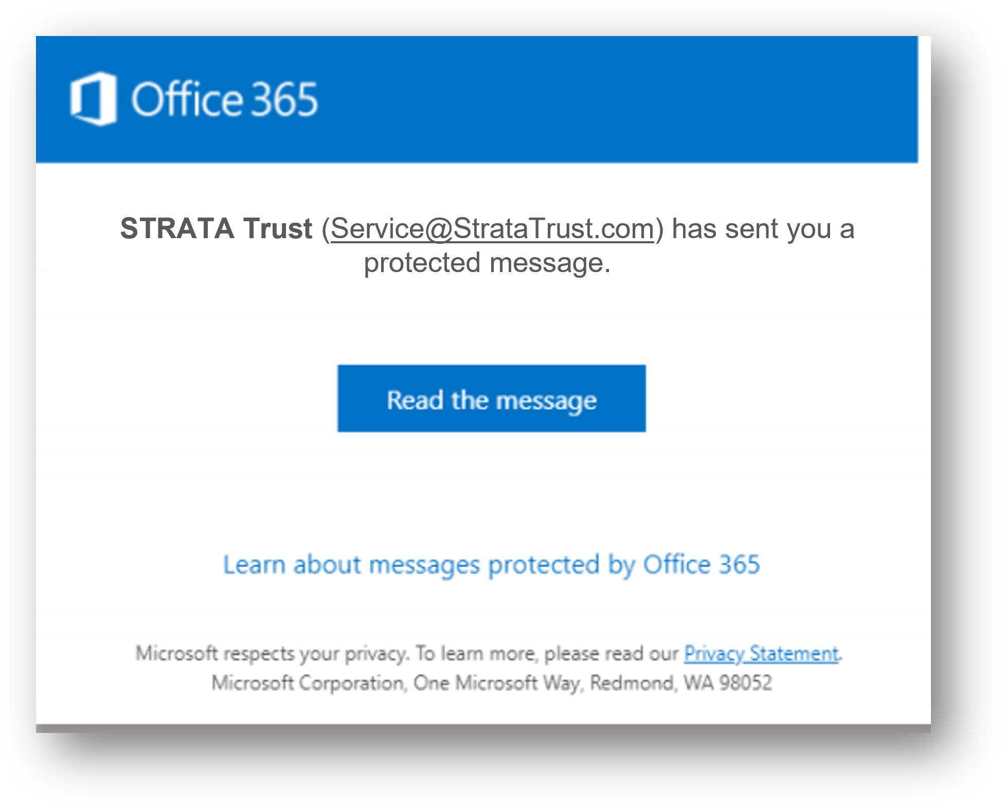 How do I read a secure message from STRATA?